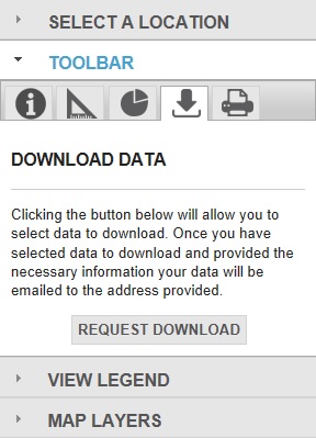 Data Download tool options